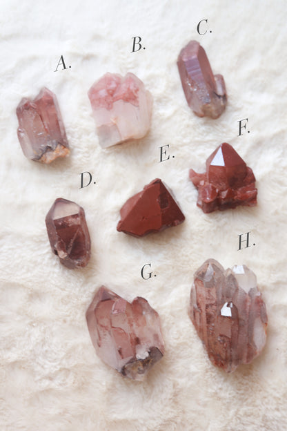 Congo Oxblood Red Quartz Cluster