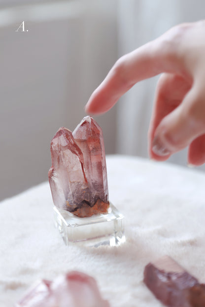 Congo Oxblood Red Quartz Cluster