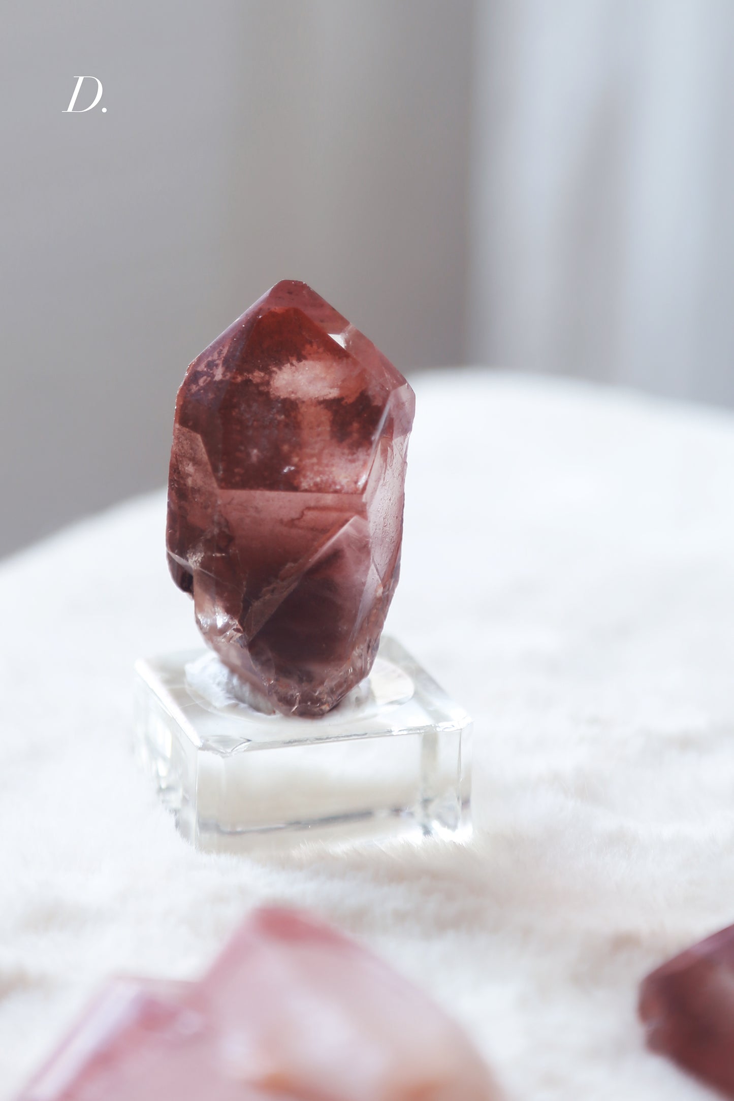Congo Oxblood Red Quartz Cluster