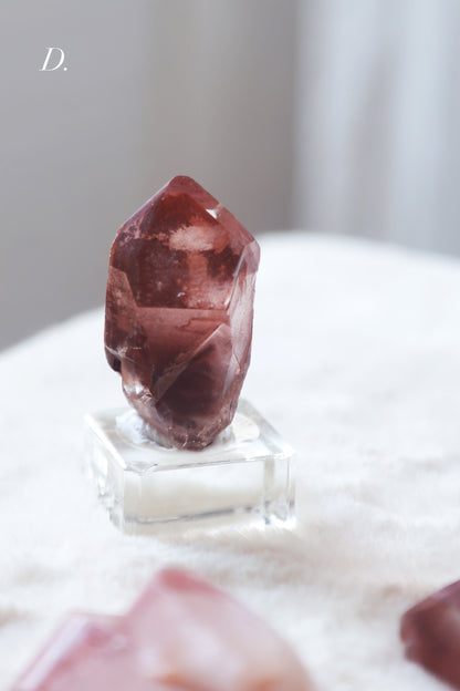 Congo Oxblood Red Quartz Cluster