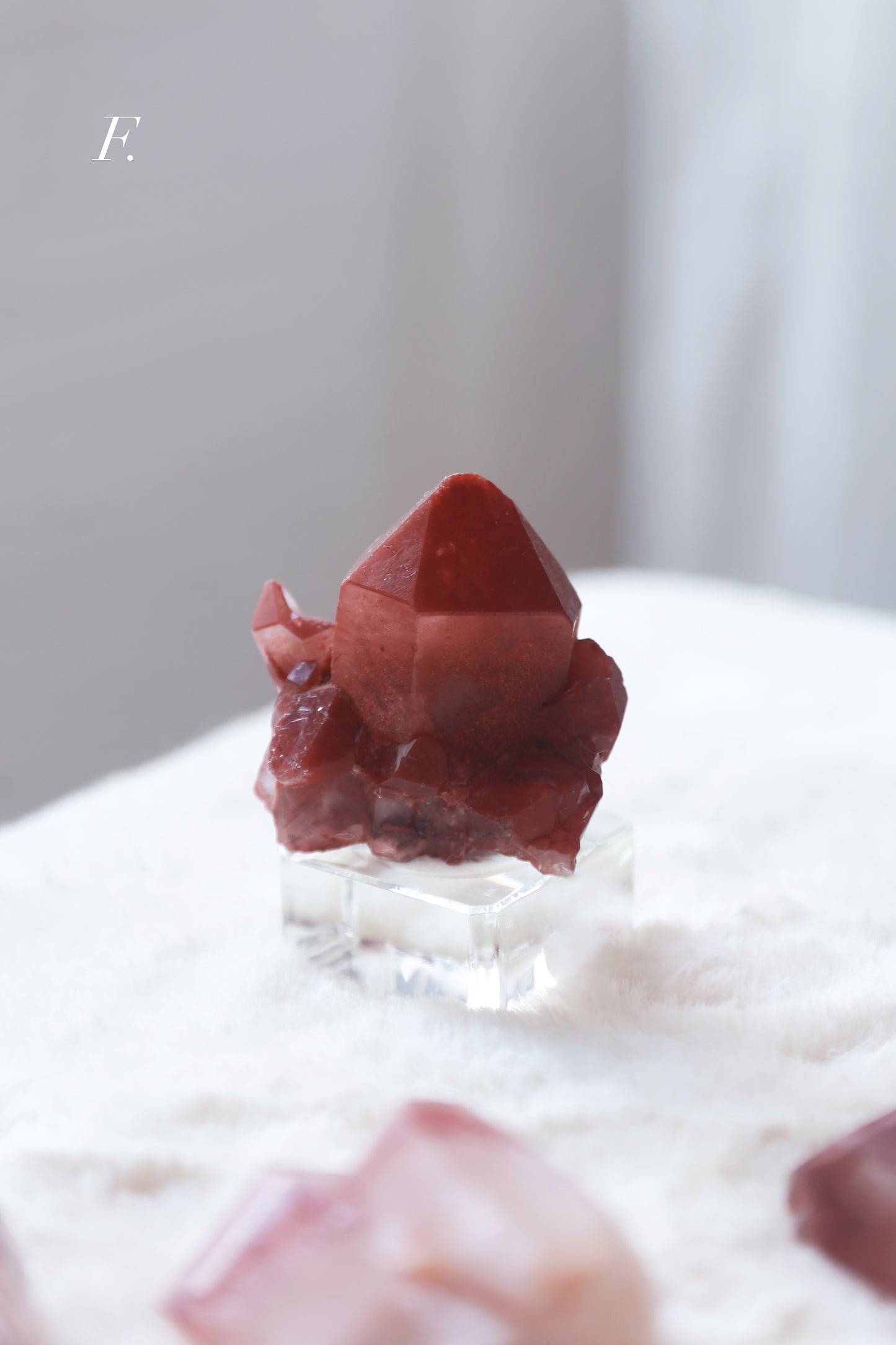 Congo Oxblood Red Quartz Cluster