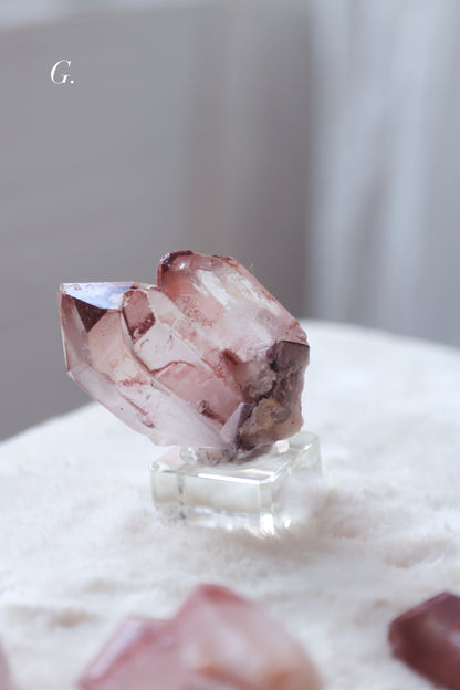 Congo Oxblood Red Quartz Cluster