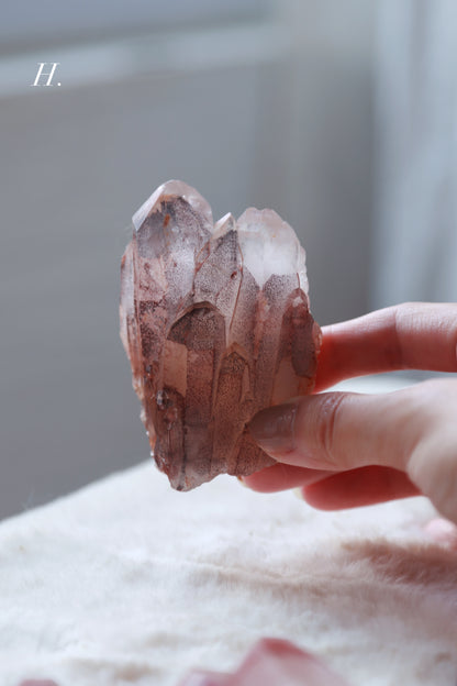 Congo Oxblood Red Quartz Cluster