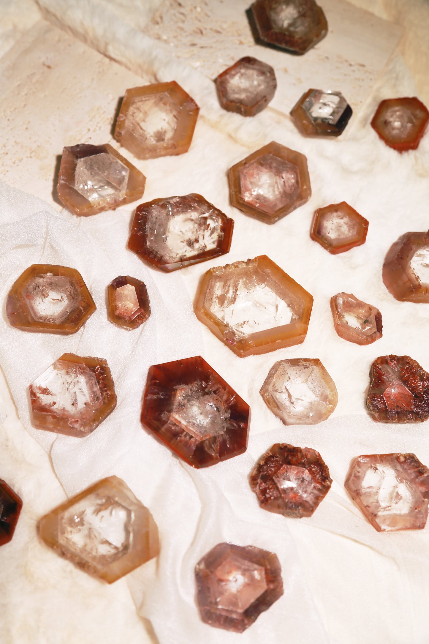 Dreamcoat lemurian Super Seven Coated Quartz Slice