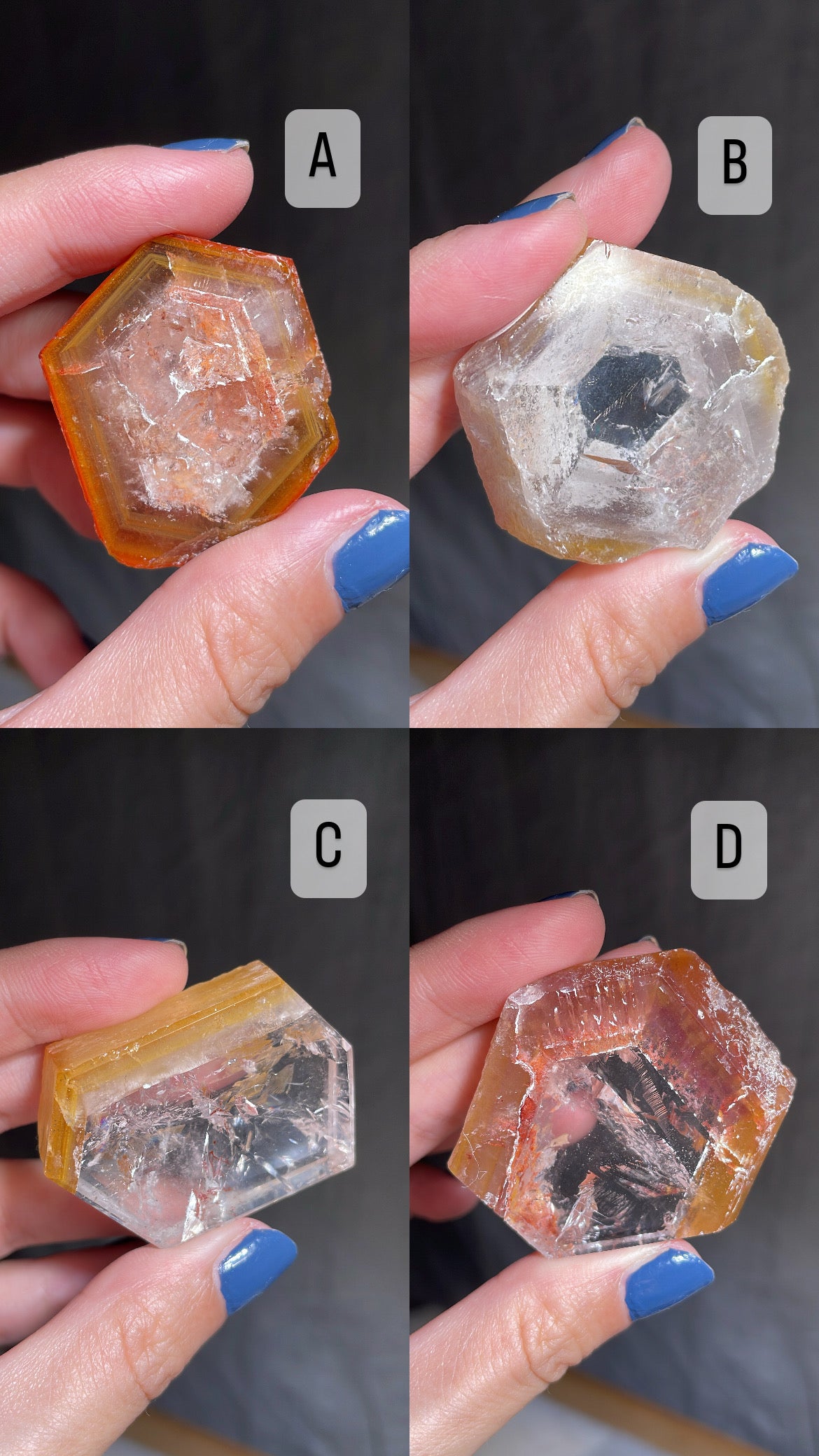 Dreamcoat lemurian Super Seven Coated Quartz Slice