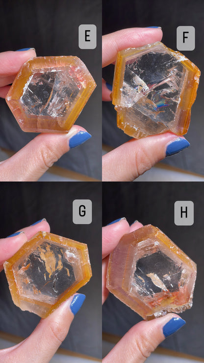 Dreamcoat lemurian Super Seven Coated Quartz Slice