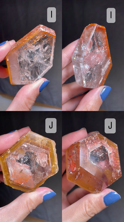 Dreamcoat lemurian Super Seven Coated Quartz Slice