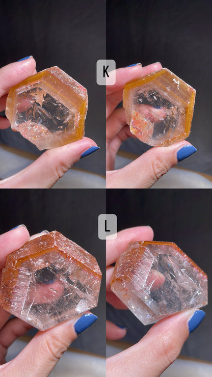 Dreamcoat lemurian Super Seven Coated Quartz Slice