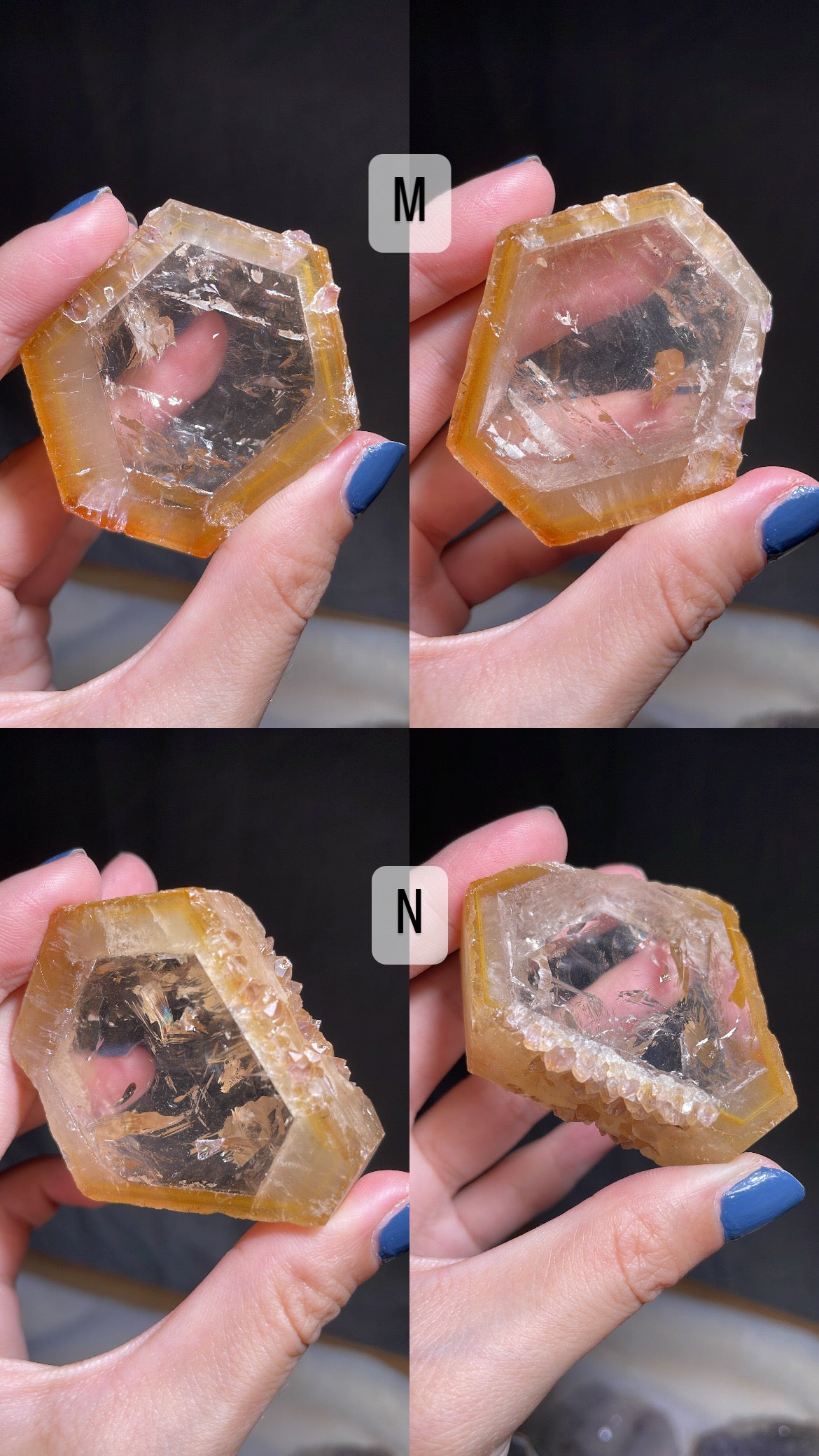 Dreamcoat lemurian Super Seven Coated Quartz Slice