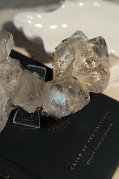 Extra Large Raw Herkimer Diamond Chain Cluster