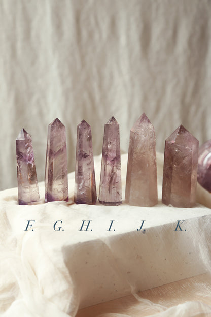 Lavender Amethyst with Phantom Tower