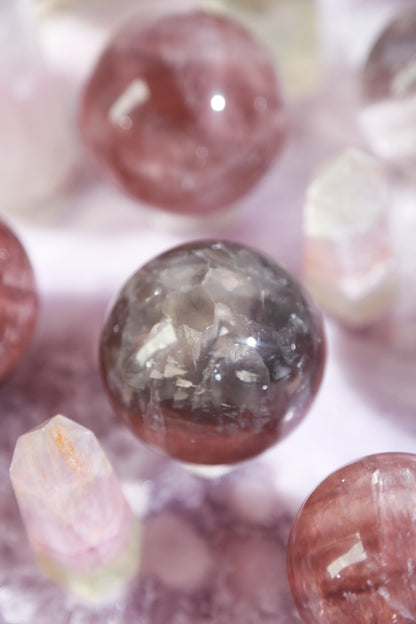 Red Mica Fluorite Sphere