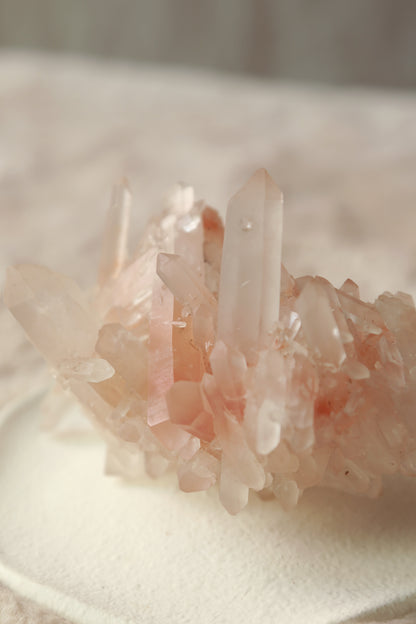 Pink Himalayan Samadhi Quartz DT Cluster