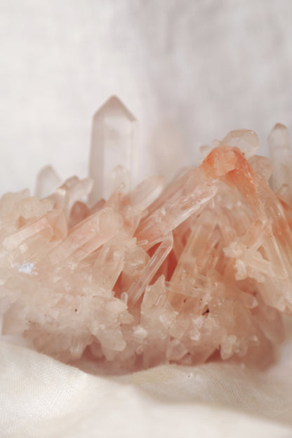 Pink Himalayan Samadhi Quartz DT Cluster