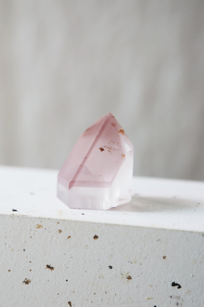 Pink Lithium Quartz Tower