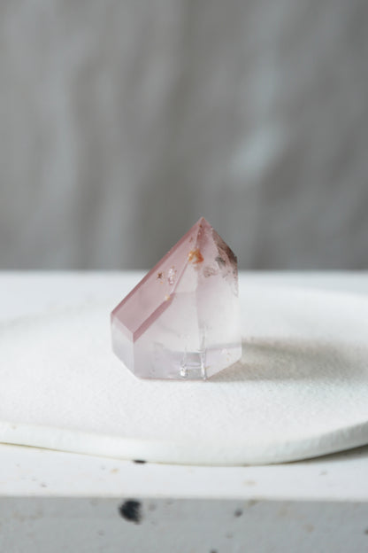 Pink Lithium Quartz Tower