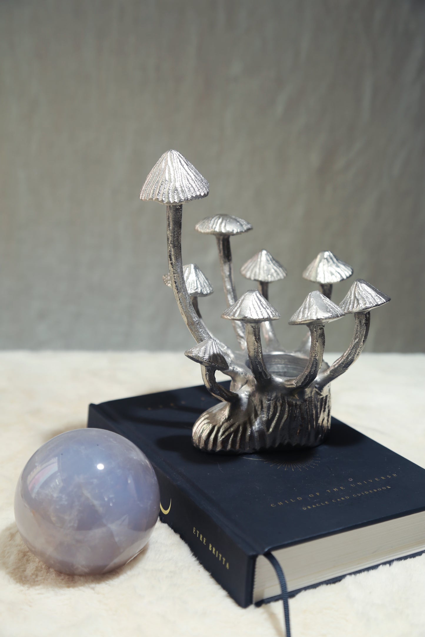 Vintage Silver Mushroom Stand