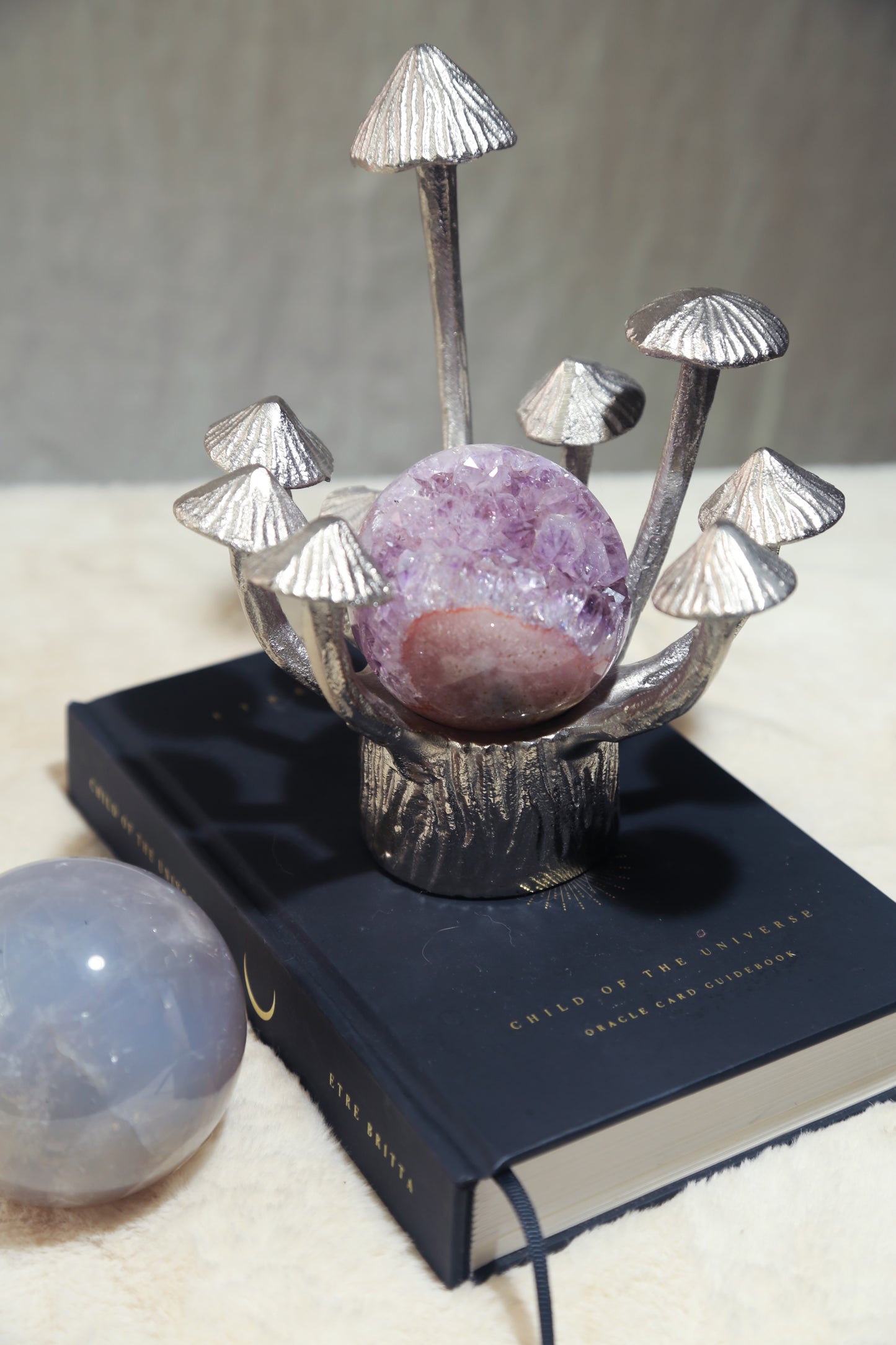 Vintage Silver Mushroom Stand