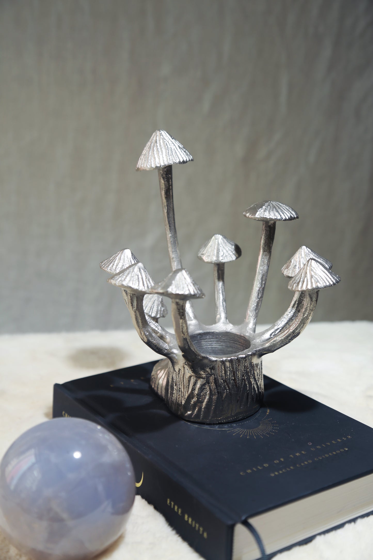 Vintage Silver Mushroom Stand