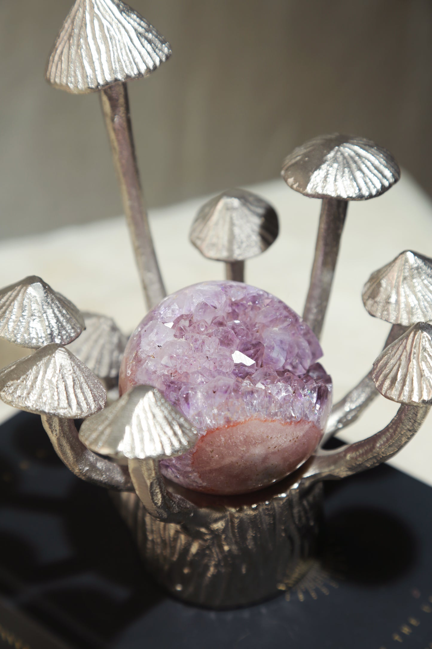 Vintage Silver Mushroom Stand