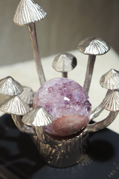 Vintage Silver Mushroom Stand