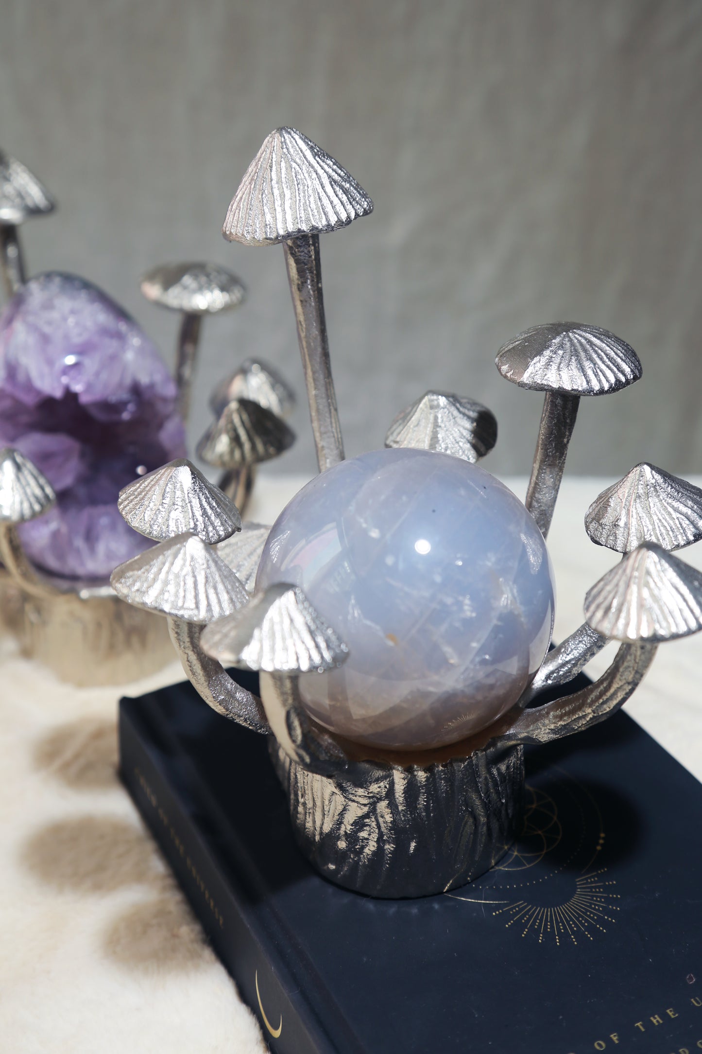 Vintage Silver Mushroom Stand