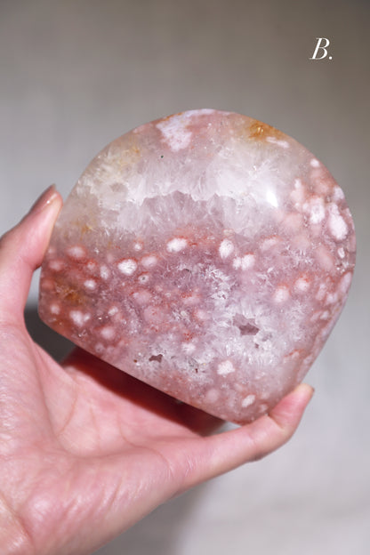 Purple Druzy Flower Agate Freeform/Flame