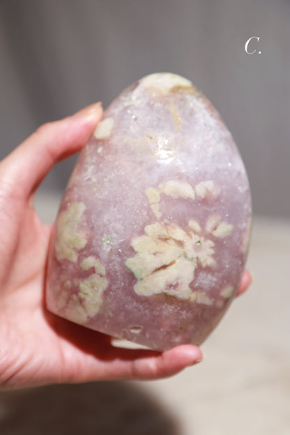 Purple Druzy Flower Agate Freeform/Flame
