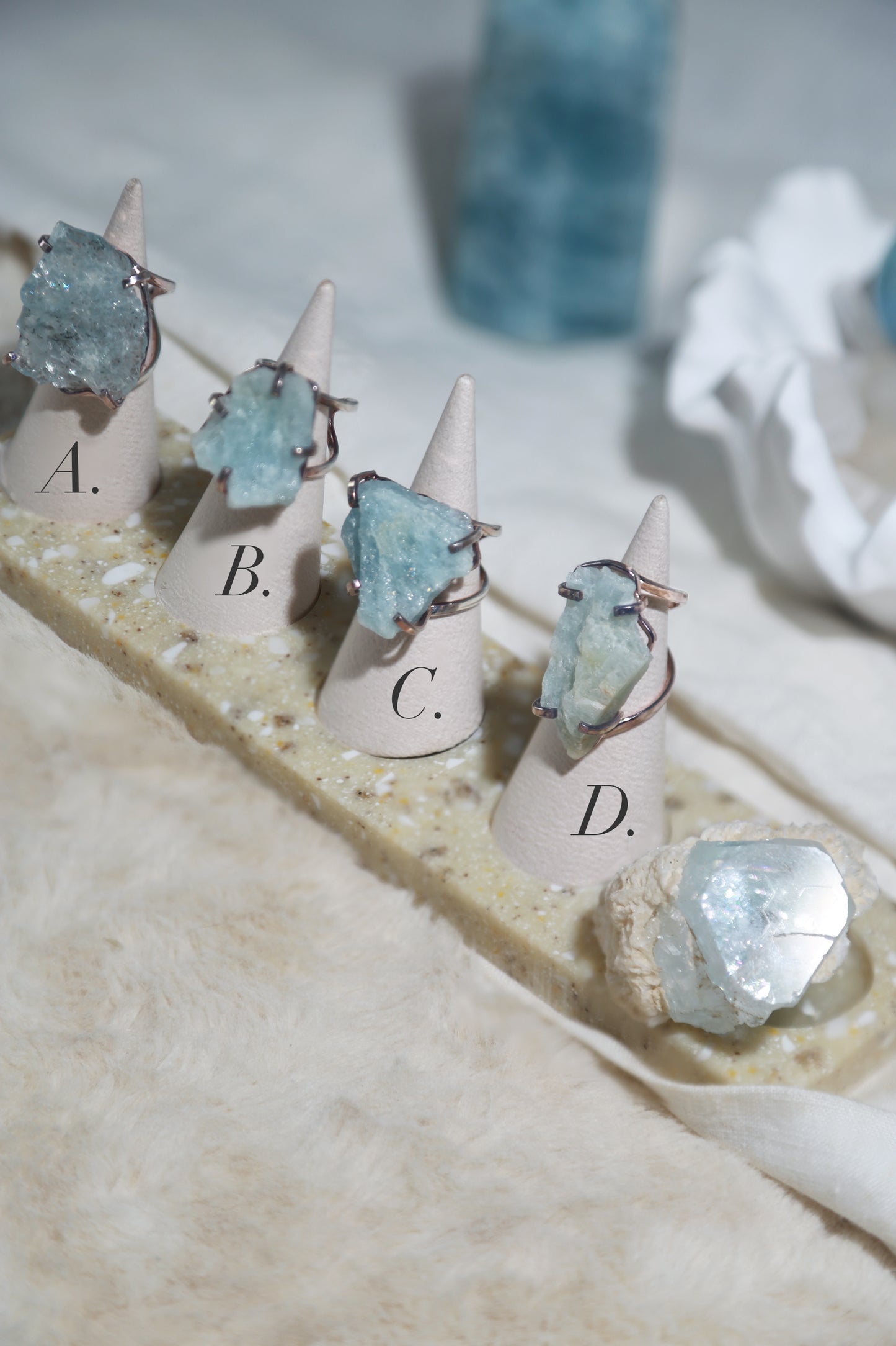 Aquamarine Wire RIng