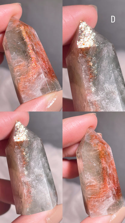 Arusha Sunstone with Green Beryl Point