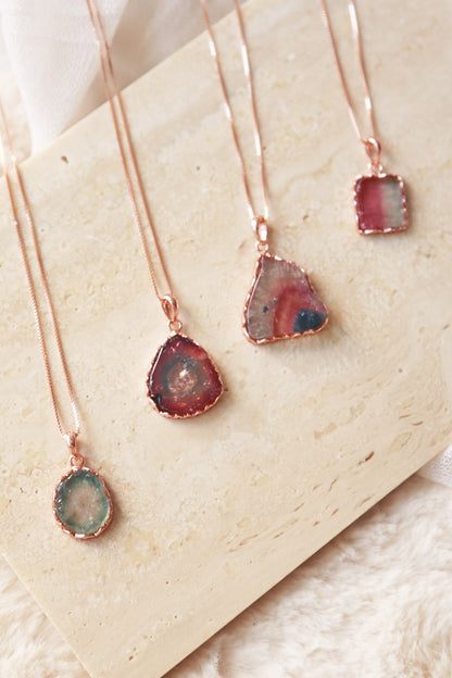 Bi-Coloured Watermelon Tourmaline Necklace
