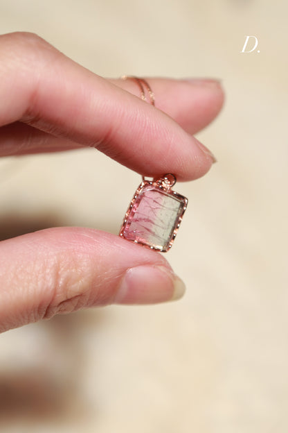 Bi-Coloured Watermelon Tourmaline Necklace