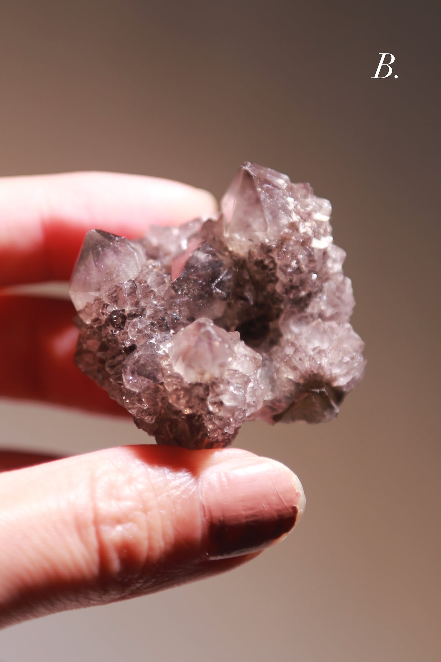 Black Amethyst Spirit Quartz Cluster