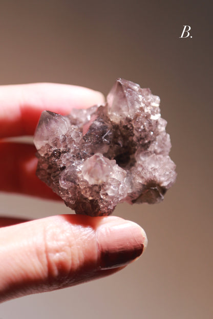 Black Amethyst Spirit Quartz Cluster