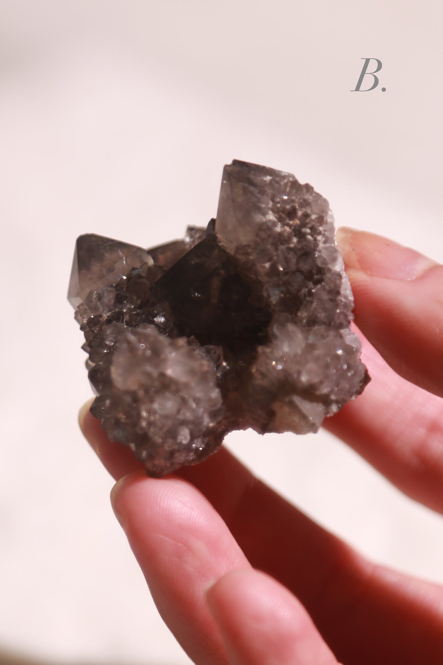 Black Amethyst Spirit Quartz Cluster