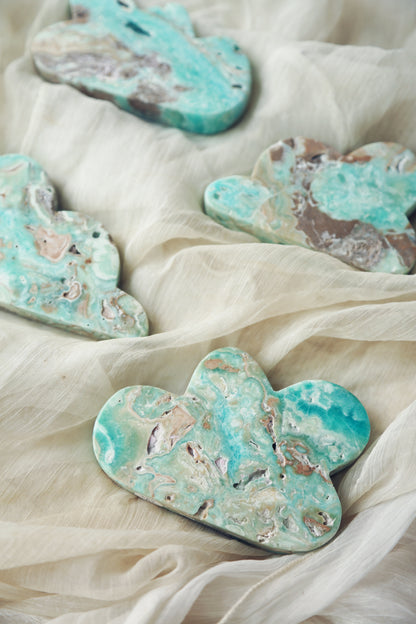 Blue Aragonite Carved Cloud