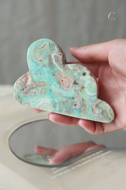 Blue Aragonite Carved Cloud