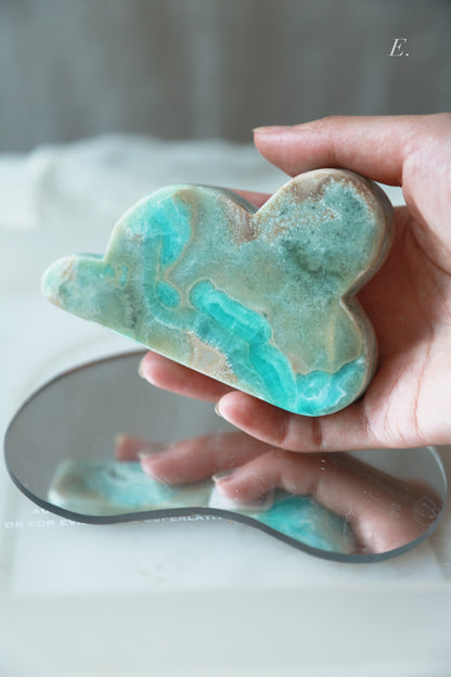 Blue Aragonite Carved Cloud