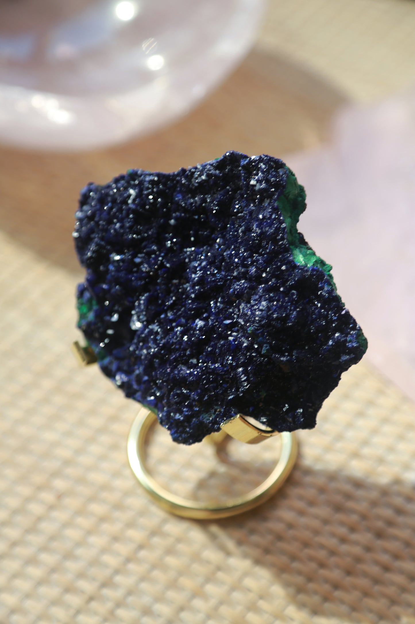 Blue Azurite & Malachite Matrix Cluster