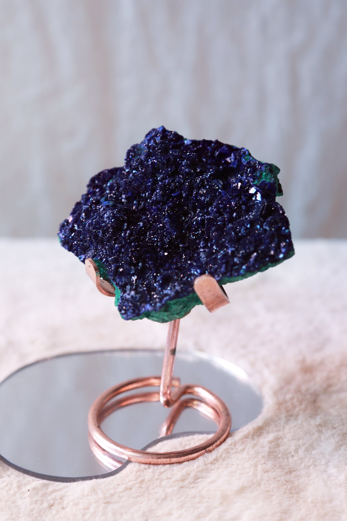 Blue Azurite & Malachite Matrix Cluster
