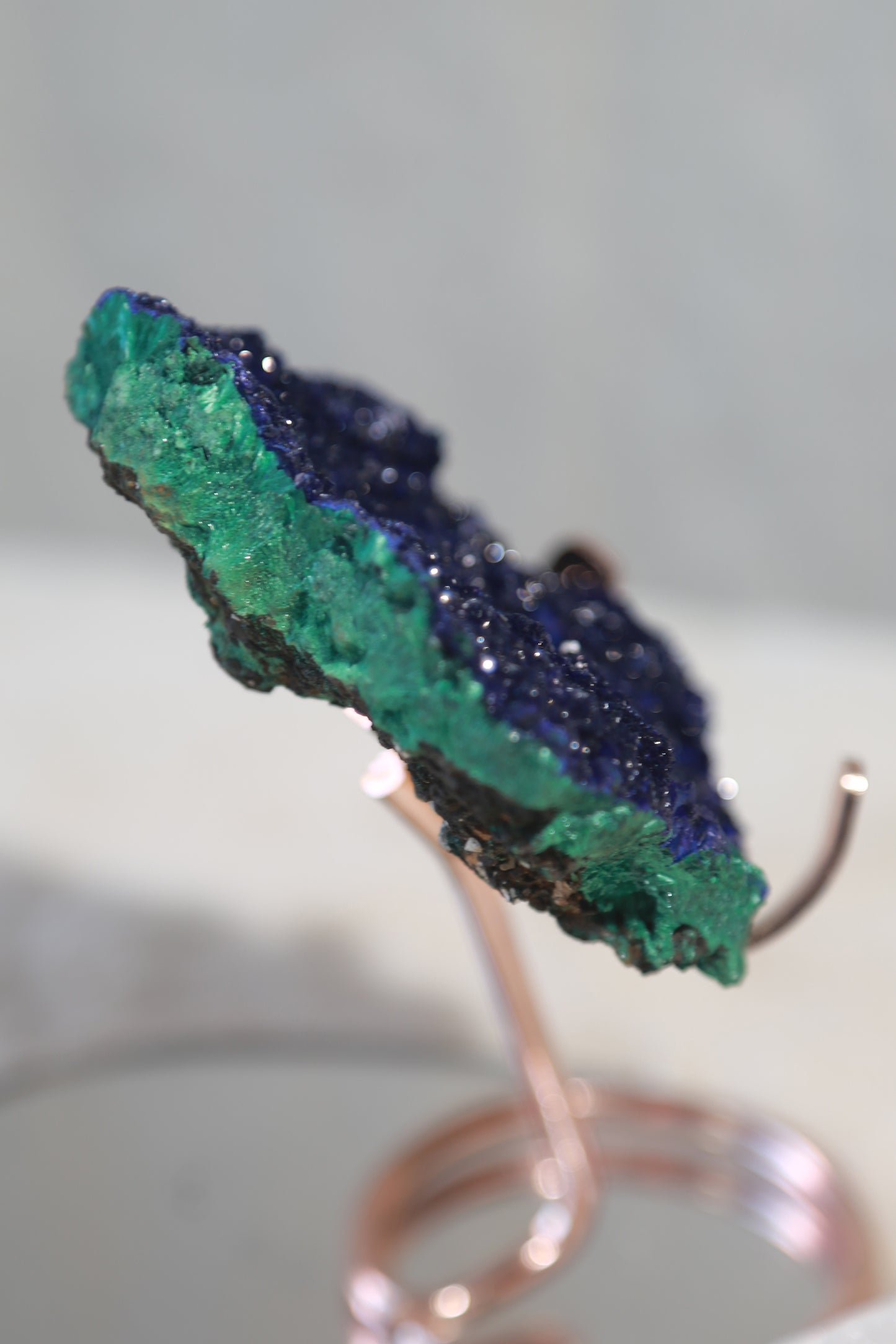 Blue Azurite & Malachite Matrix Cluster