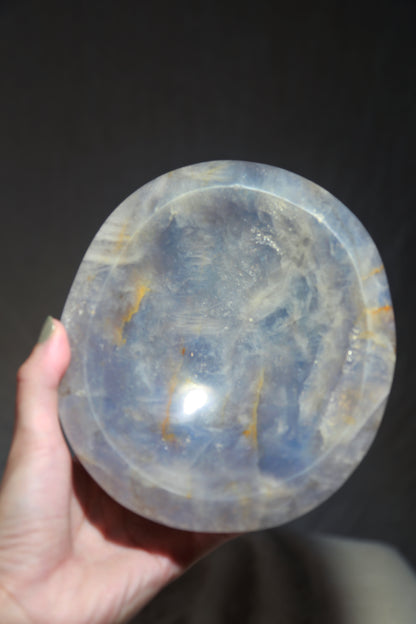 Flashy Blue Rose Quartz Bowl