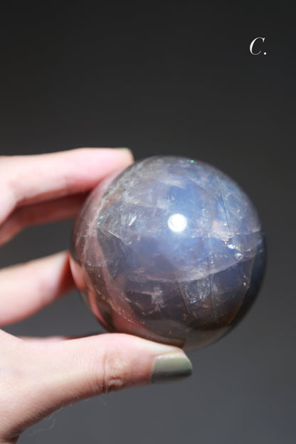Blue Rose Quartz Spheres - High Quality