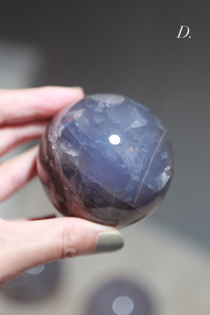 Blue Rose Quartz Spheres - High Quality