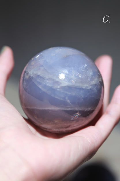 Blue Rose Quartz Spheres - High Quality