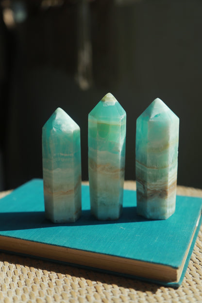 Caribbean Blue Calcite Point