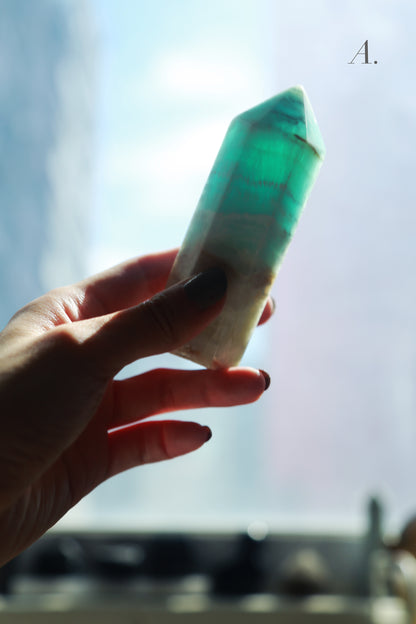 Caribbean Blue Calcite Point