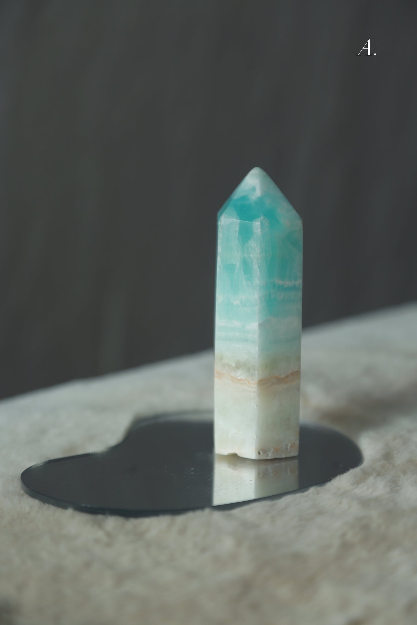 Caribbean Blue Calcite Point