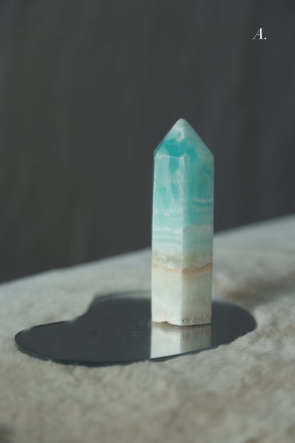 Caribbean Blue Calcite Point