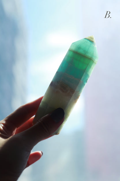 Caribbean Blue Calcite Point